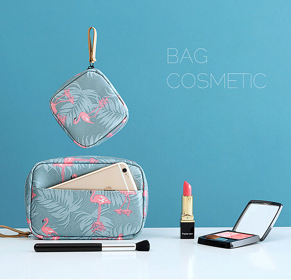 US Mini Travel Toiletry Storage Cosmetic Bag Beauty Zip Makeup Organizer Pouch