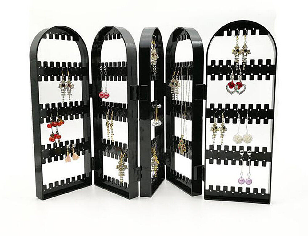 Jewelry Hanger Foldable Acrylic Earring Organizer Necklace Holder Bracelet Displ