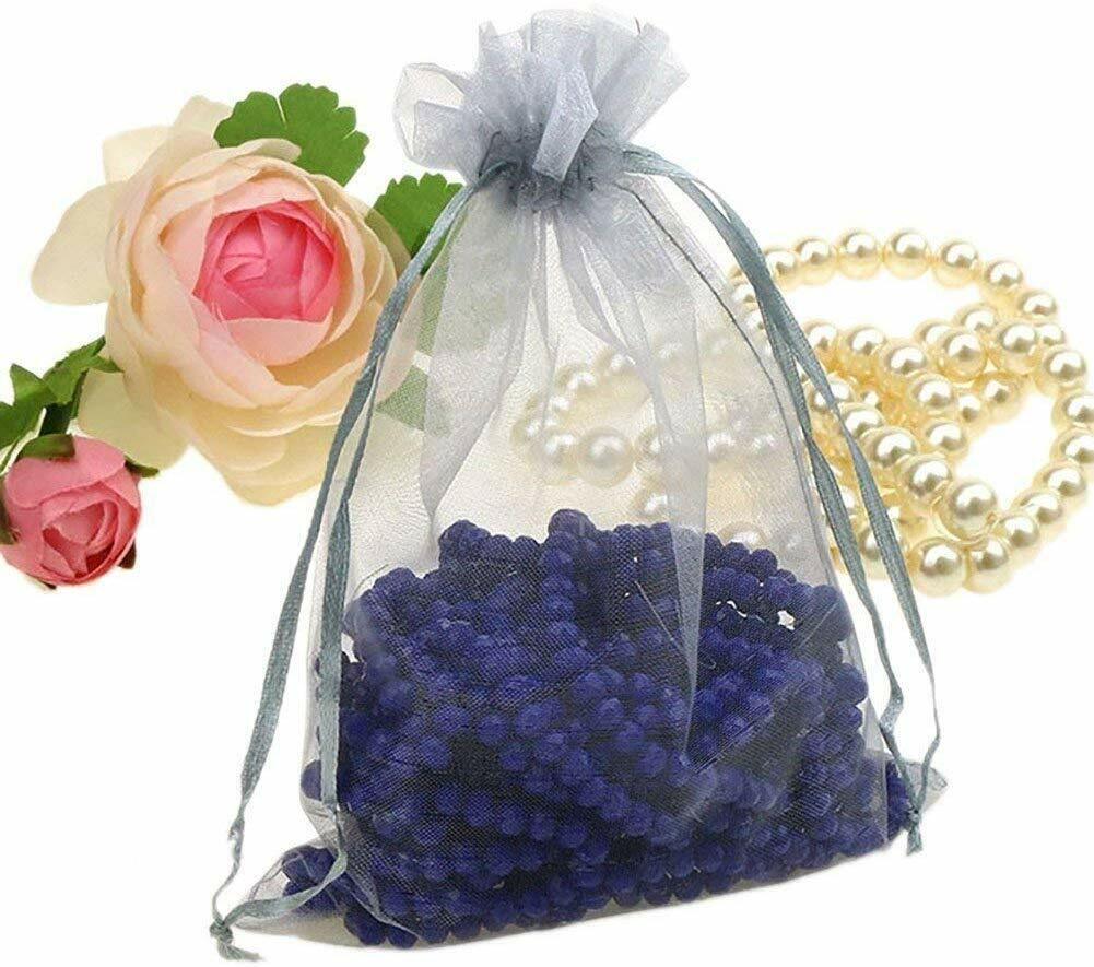 US 50~200 Sheer Coralline Organza Favor Gift Bags Jewelry Pouches Wedding Party