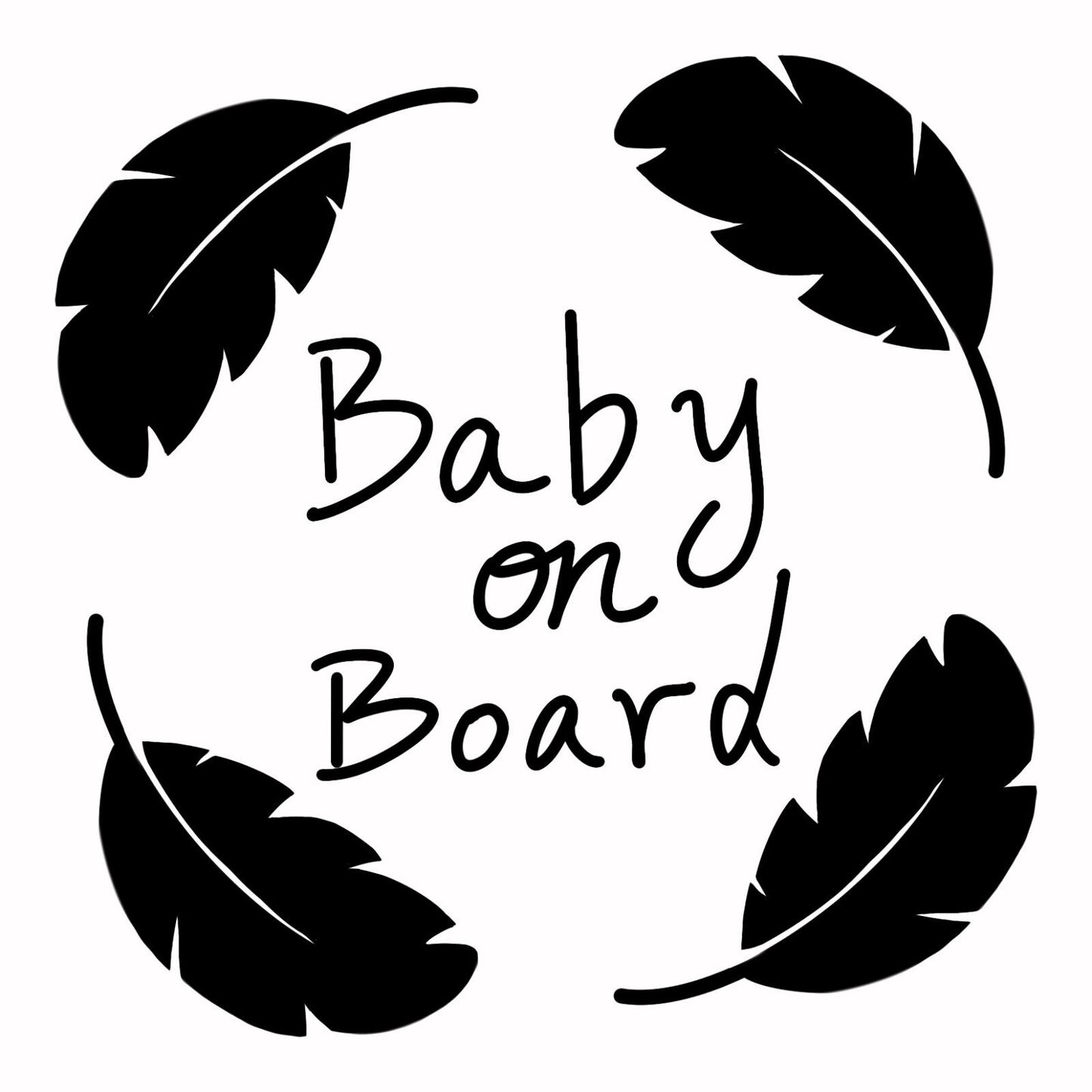 US Custom Baby on Board Kids in Car Vinyl Sticker Bumper Window Decal Truck Van