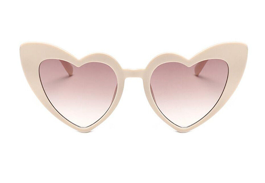 US Women Lovely Heart Shape Sunglasses Halloween Cat Eye Retro Sun Glasses UV400