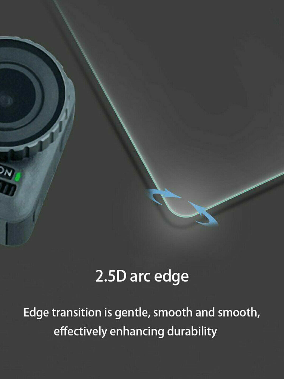3 Pcs 9H 2.5D Tempered Glass Lens Film Screen Protector DJI OSMO Action CameraUS