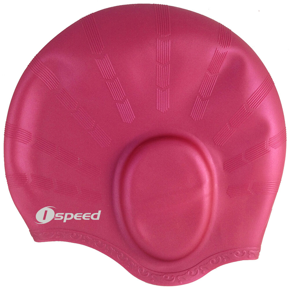 Ispeed Silicone Long Hair Swim Cap