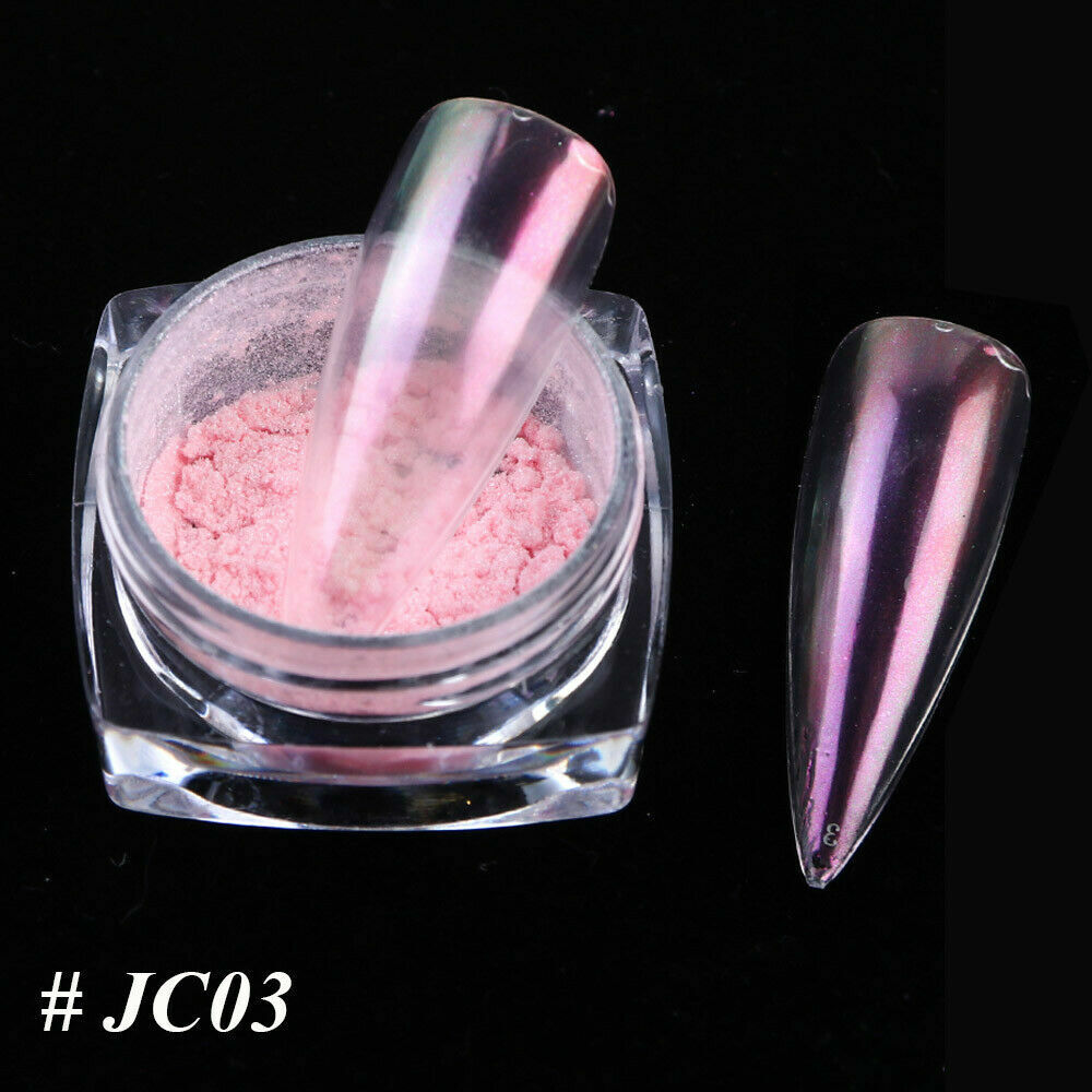 US Glitter Holographic Mirror Nail Art Powder Ultra-thin Aurora Mermaid Pigment