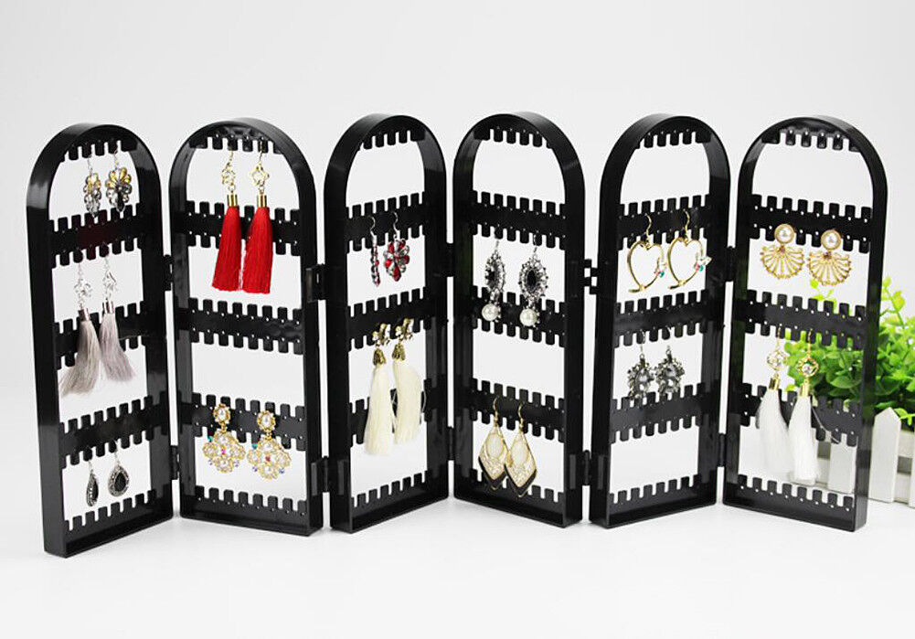 Jewelry Hanger Foldable Acrylic Earring Organizer Necklace Holder Bracelet Displ