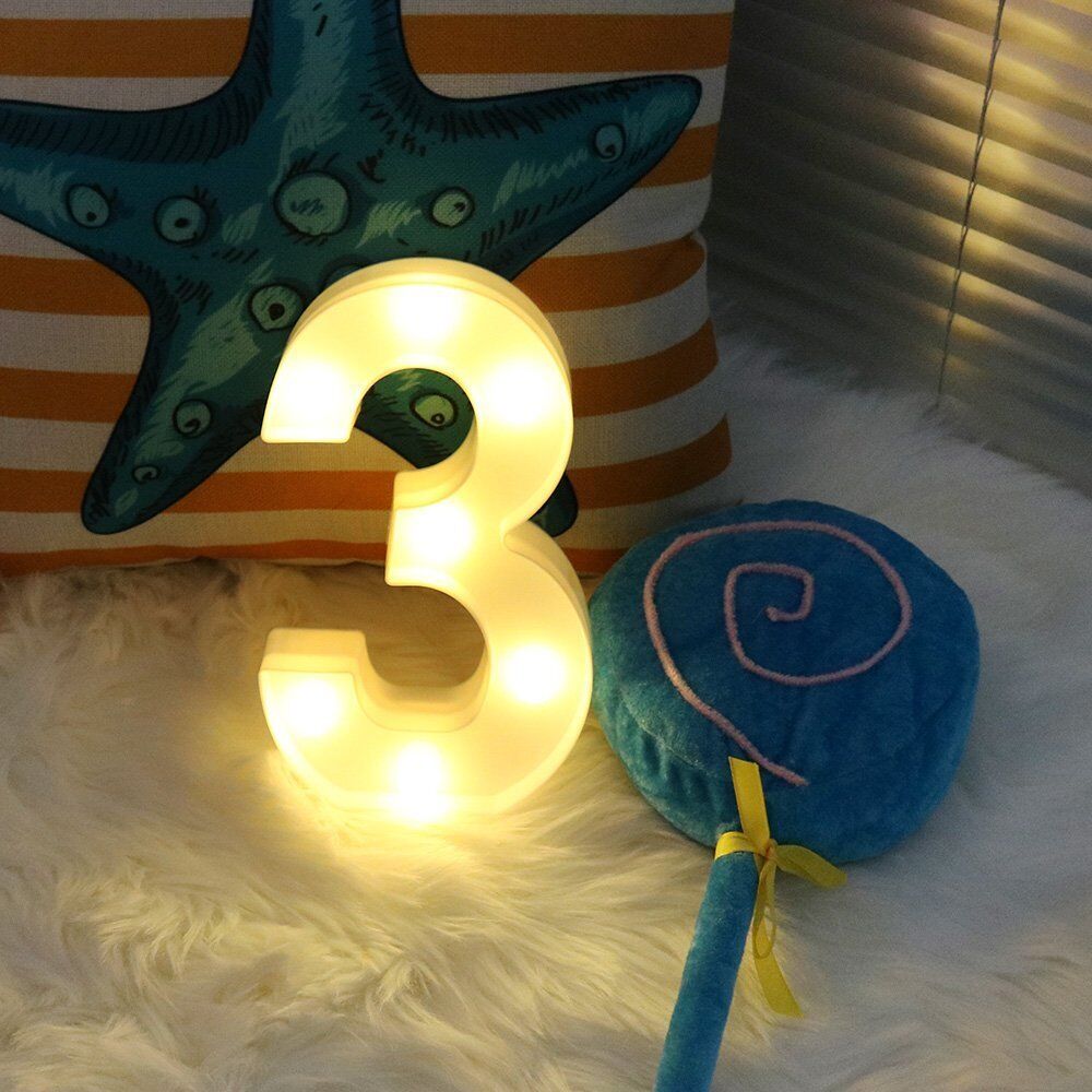 Light Up Letter LED Alphabet PlasticParty Sign Wedding Festival Stand Decoration