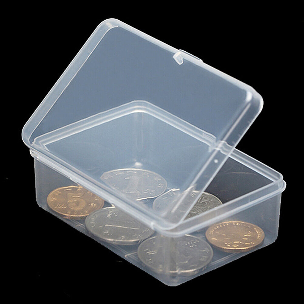 US 10-20 Small Plastic Storage Container Organizer Coins Screws Jewelry Mini Box