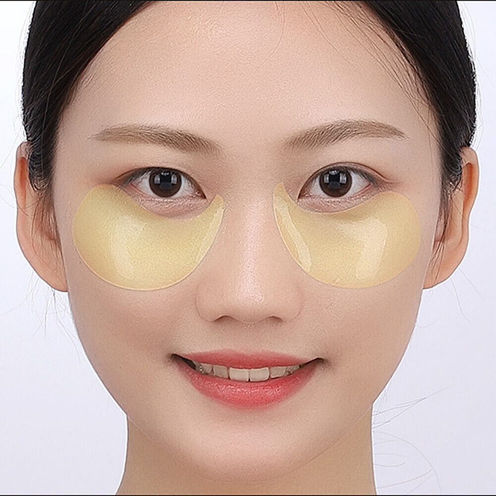 US 60-120Pcs Gold/Black Pearl/Seaweed Hydrogel Eye Patch Mask Gel Under Eye Pads