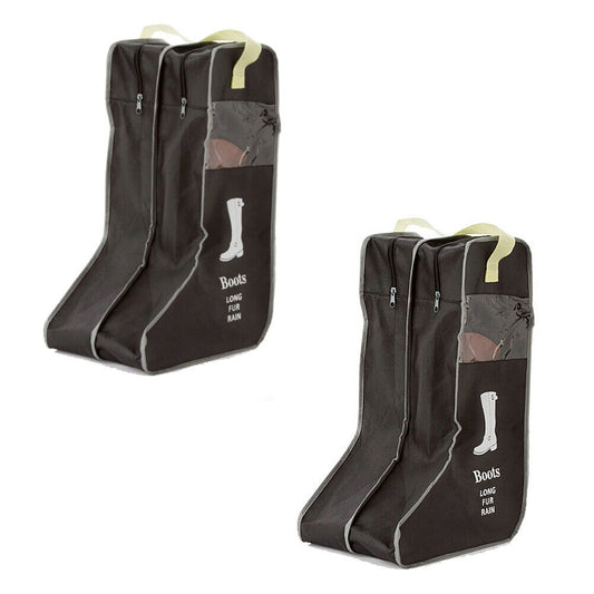 2 Pack Dust-proof Non-woven Portable Tall Boots Storage/Protector Bag Cover Case
