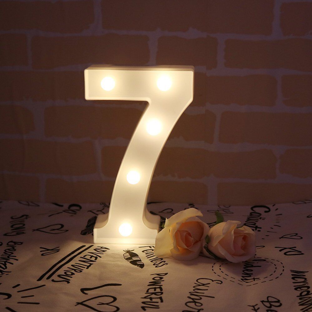 Light Up Letter LED Alphabet PlasticParty Sign Wedding Festival Stand Decoration