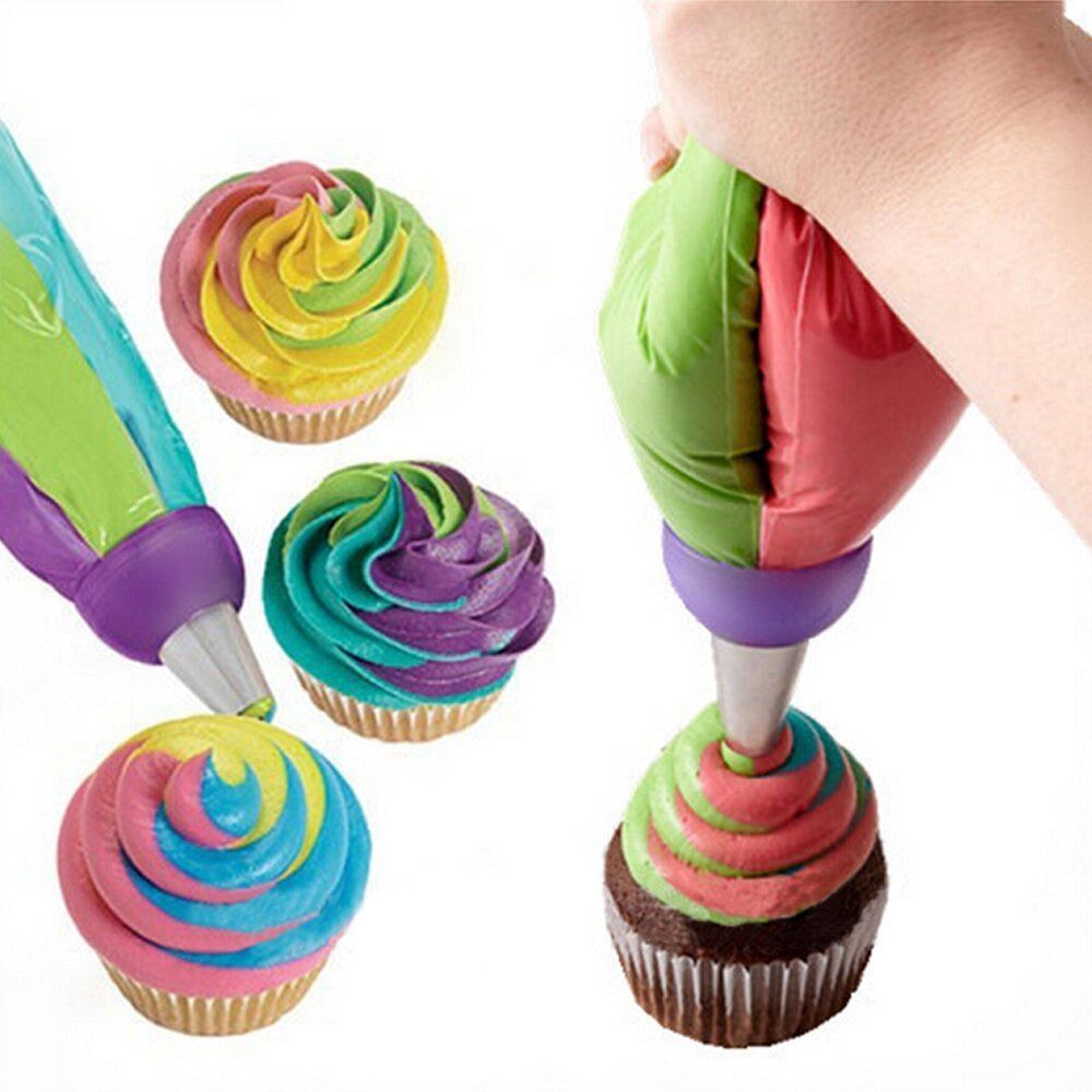 Magik DIYCake Decor Russian Icing Piping Nozzles Tips+bags+Coupler 28-56Pcs Set