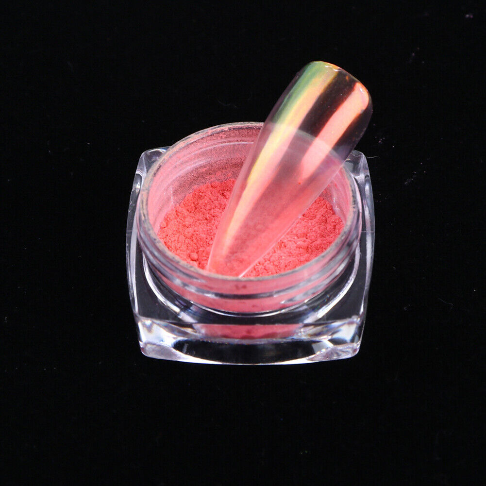 US Glitter Holographic Mirror Nail Art Powder Ultra-thin Aurora Mermaid Pigment