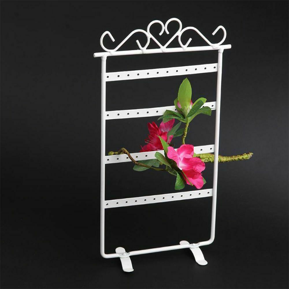 US Earrings Necklace Jewelry Stand Holder Rack Tower Tree Metal Display Shelf