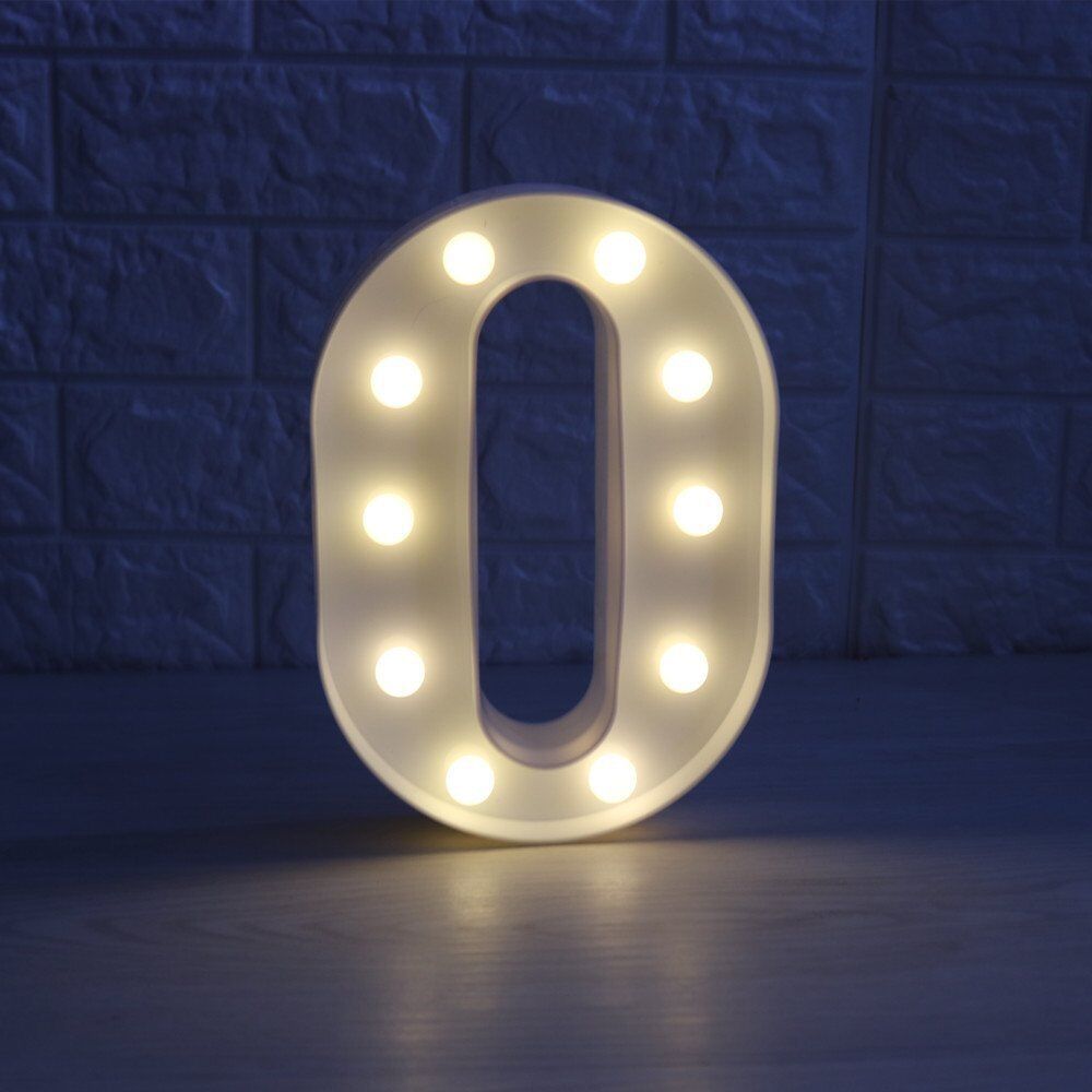 Light Up Letter LED Alphabet PlasticParty Sign Wedding Festival Stand Decoration