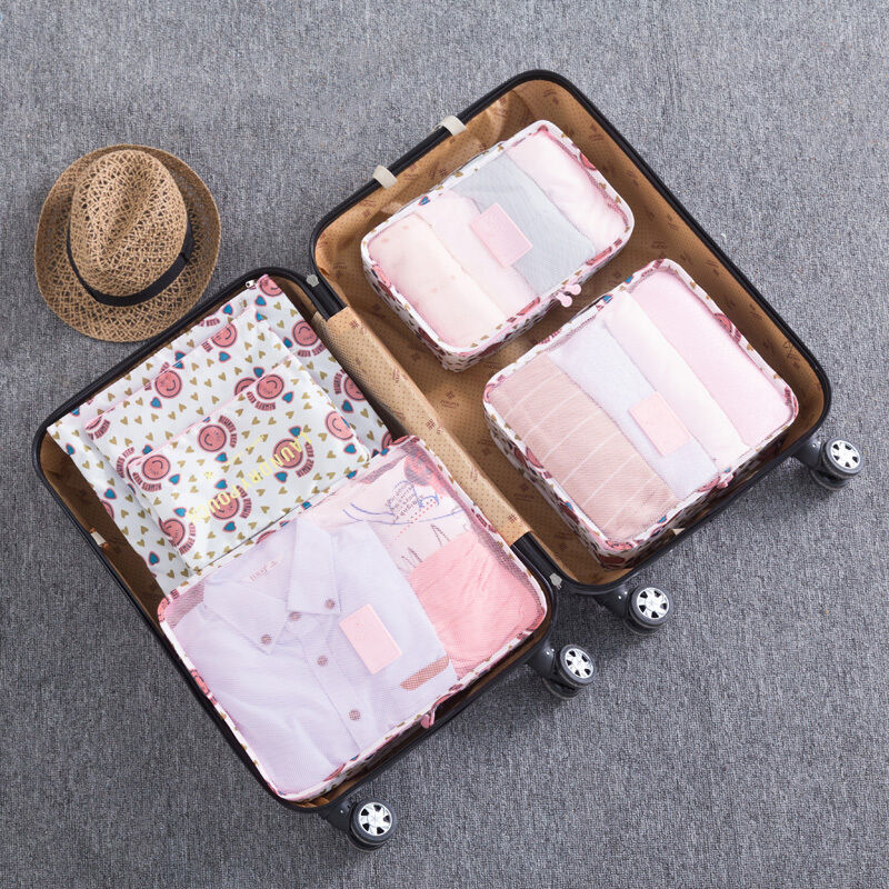 9Pcs Waterproof Clothes Storage Bags Packing Cube Travel Luggage Organizer Pouch