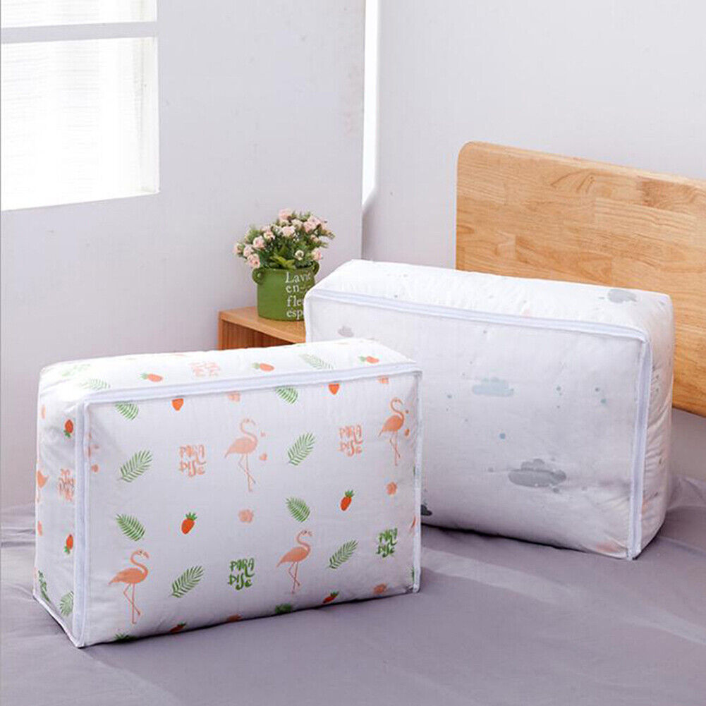 US Anti Dust Large Storage Bag Clothes Quilt Blanket Storage Sort Home Organizer