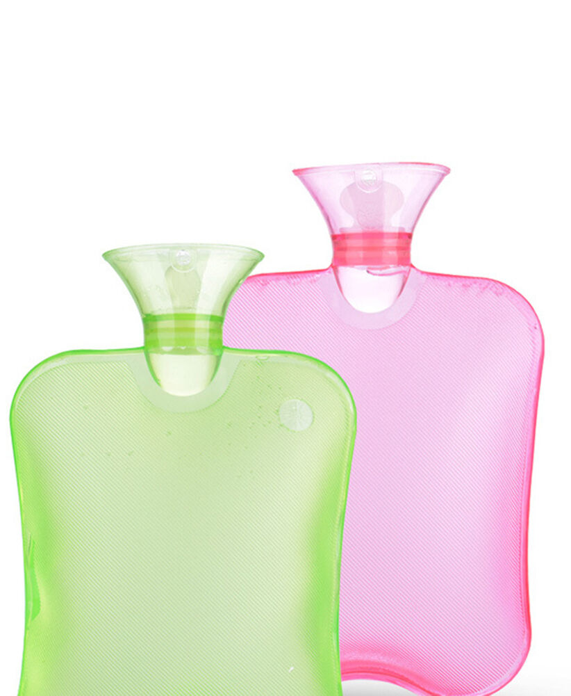 0.75L/750ML~1.0L/1000 ML PVC Rubber HOT WATER BOTTLE Bag WARM Heat/Cold Therapy