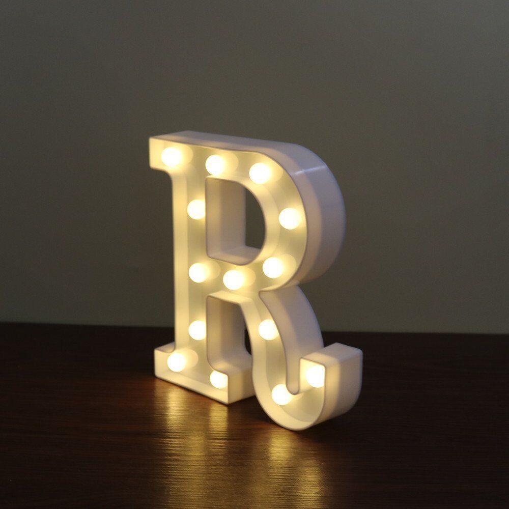 Light Up Letter LED Alphabet PlasticParty Sign Wedding Festival Stand Decoration