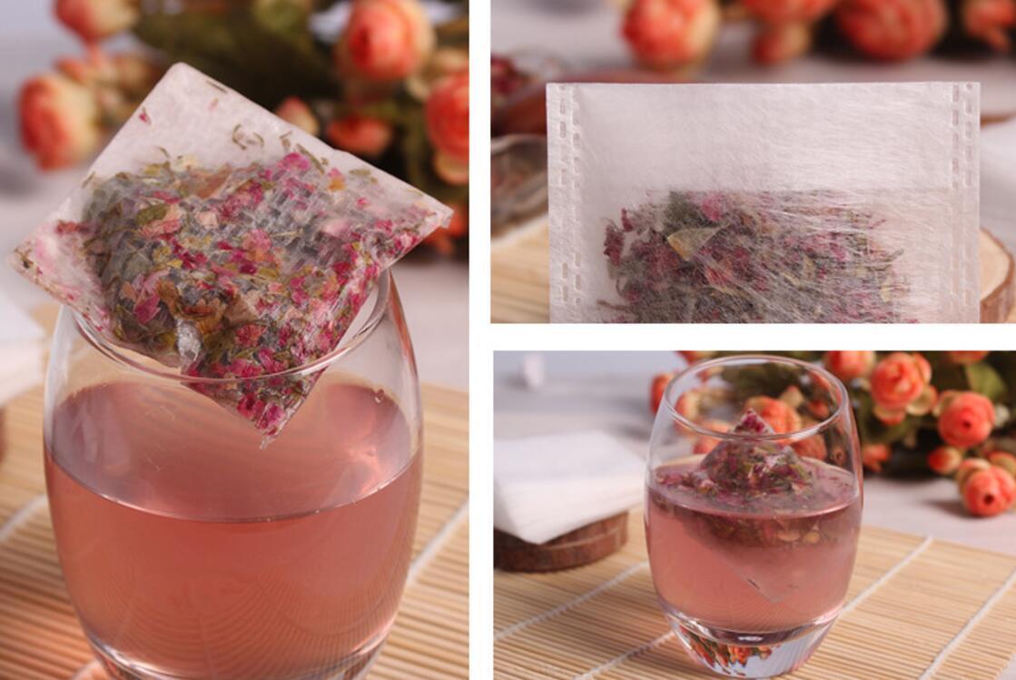 US 100-400 pcs Disposable Filter Drawstring Flip Empty Teabag Herb Loose Tea Bag