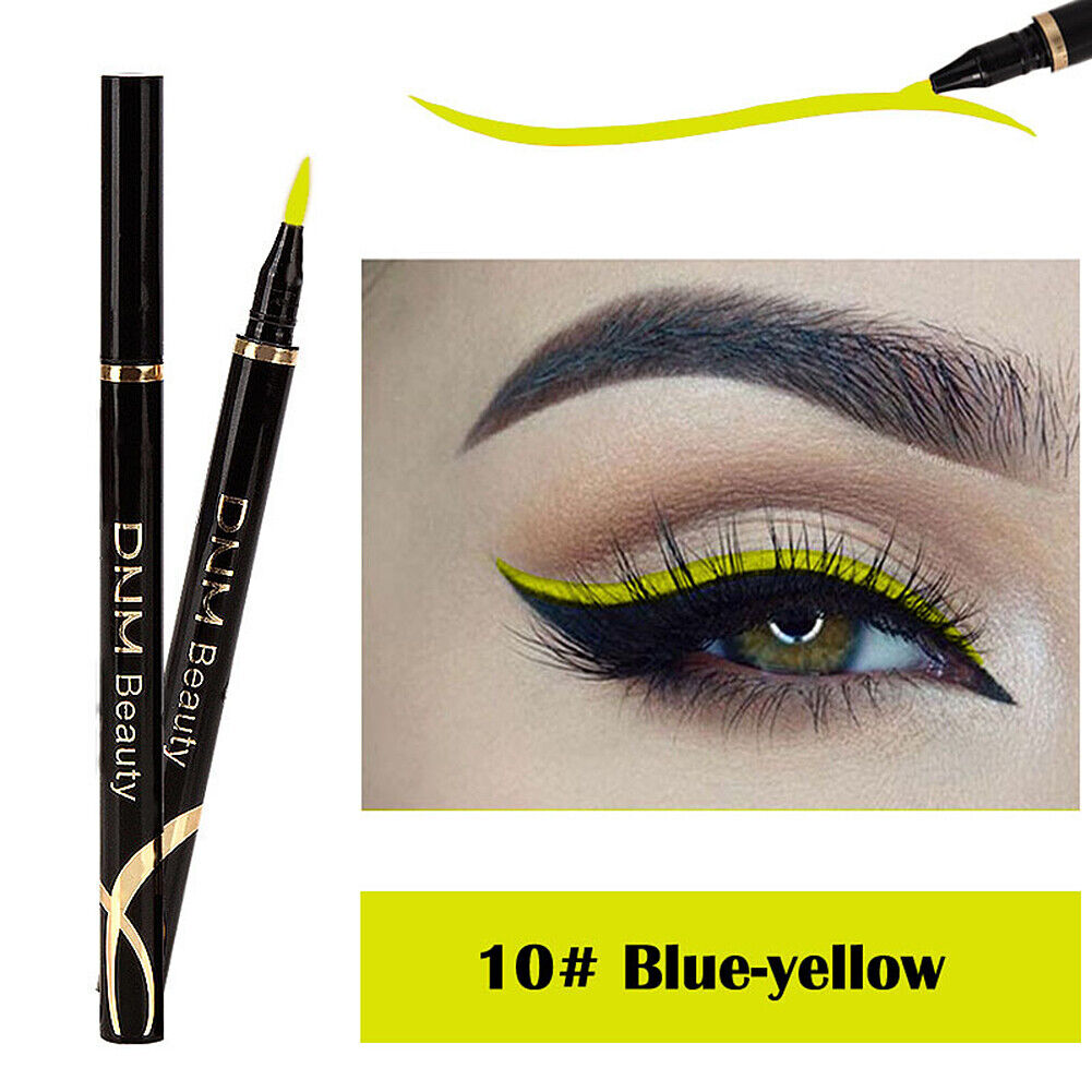 US 1-2 Pack Colorful Eyeliner Waterproof Long Lasting Liquid Eye Liner Pen Tool