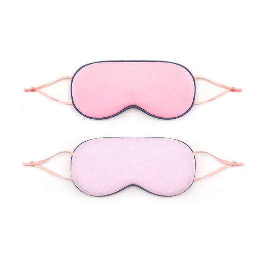 US 2-in-1 Double-Sided Sleep Eye Mask Warm&Cool Travel Breathable Blindfold Mask