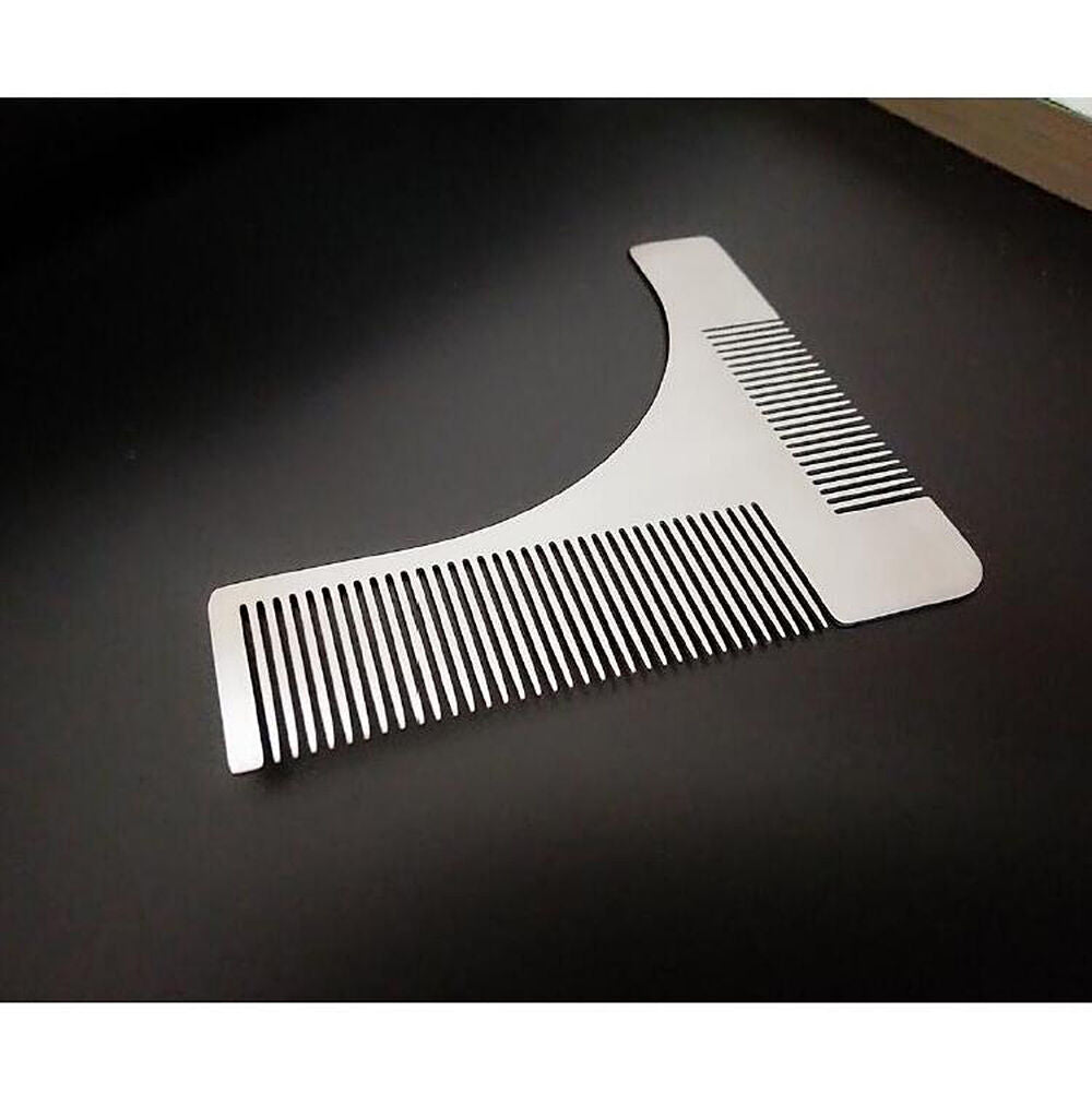 Magik Beard Mustache Hair Face&Neck Style Groom Aid Shaping Tool Comb Brush Set