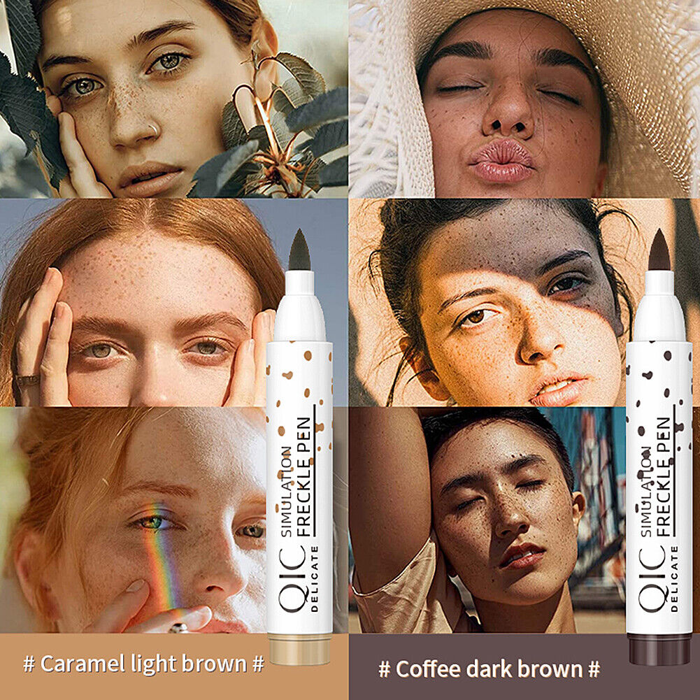 US 1-2Pc Faux Freckle Pen Natural Waterproof Longlasting Soft Dot Sunkissed Skin