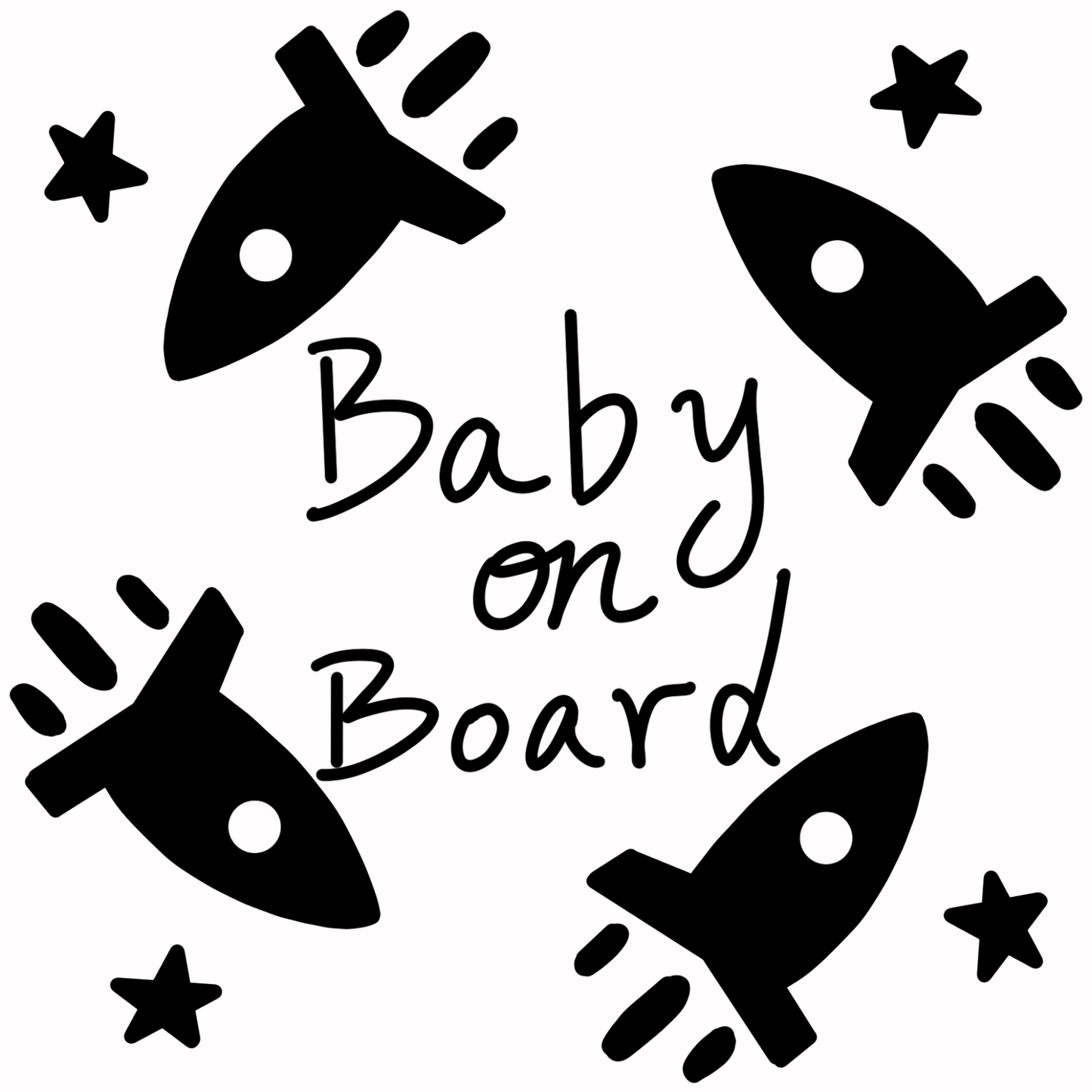 US Custom Baby on Board Kids in Car Vinyl Sticker Bumper Window Decal Truck Van