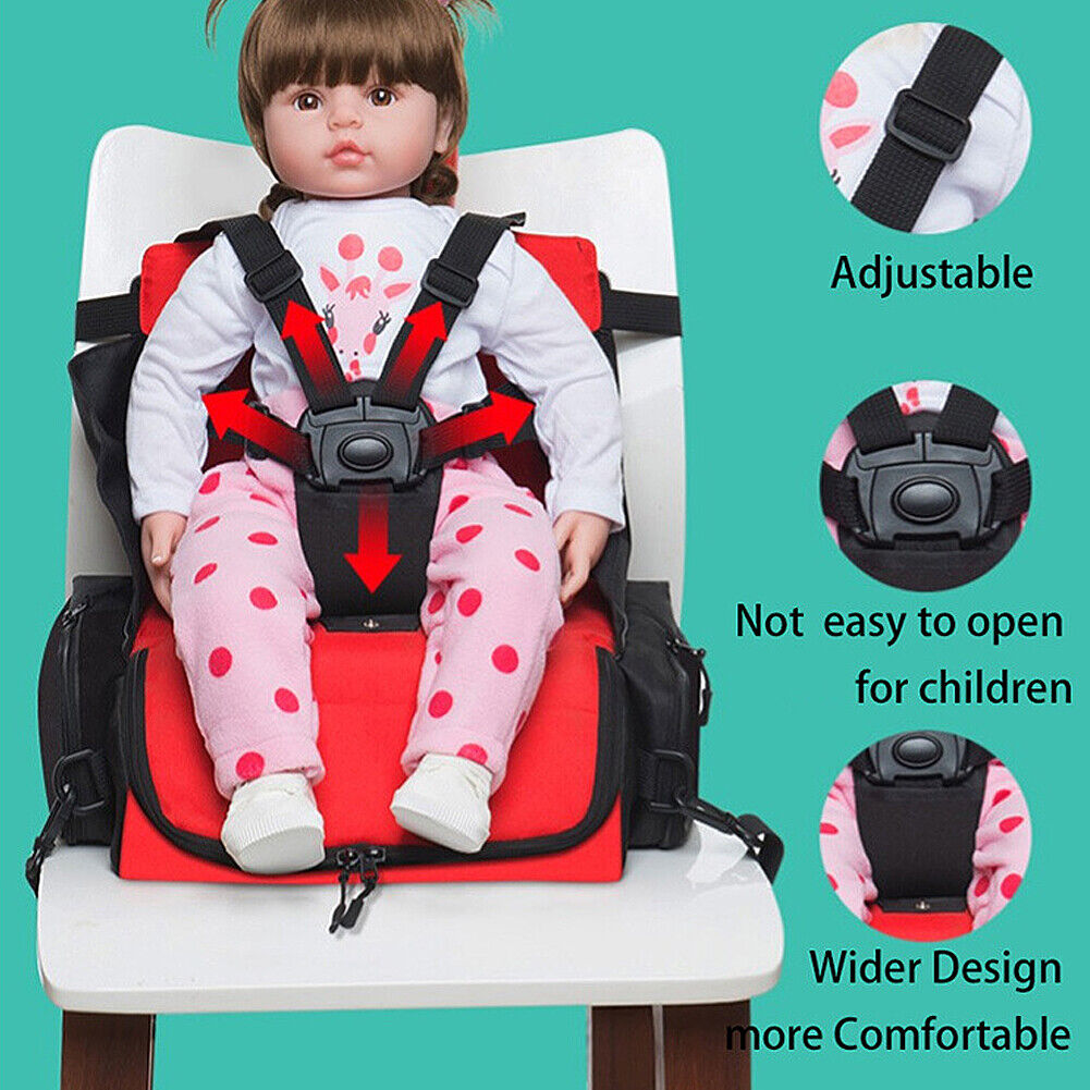 US 2-in-1 Waterproof Travel Backpack Folding Dining Chair Baby Diaper Mommy Bag