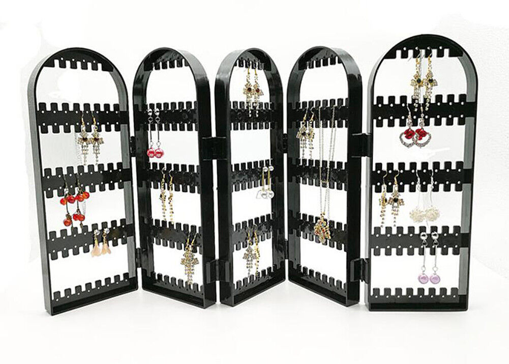 Jewelry Hanger Foldable Acrylic Earring Organizer Necklace Holder Bracelet Displ