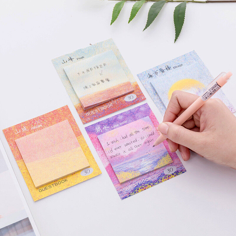 120 Sheet/4 Pads Sticky Notes Self-Adhesive Notes Notepads Post Writing Unicorn