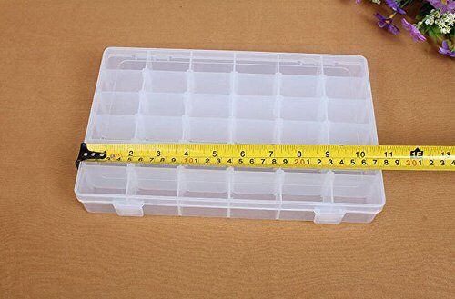 36 Grid Box Storage Organizer Case Display Collection w/ Adjustable Divider Big