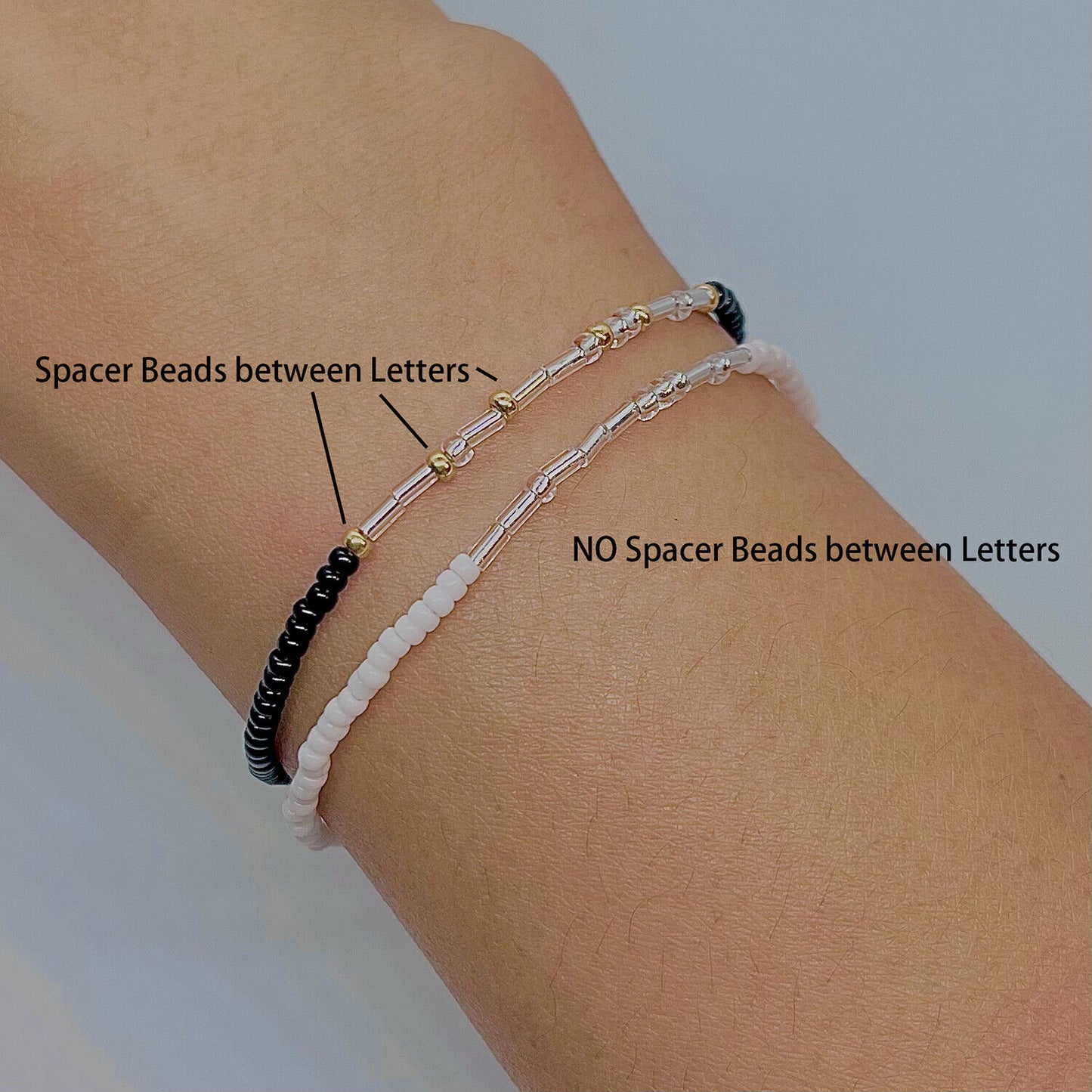 Magik Inspirational Morse Code Custom Name Bracelet Mama Bracelet Stackable Gift