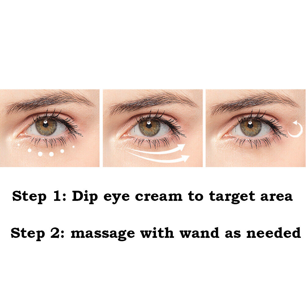 US 1-2Pcs Golden Caviar Vibration Eye Cream Massage Lift Up Anti-age Dark Circle