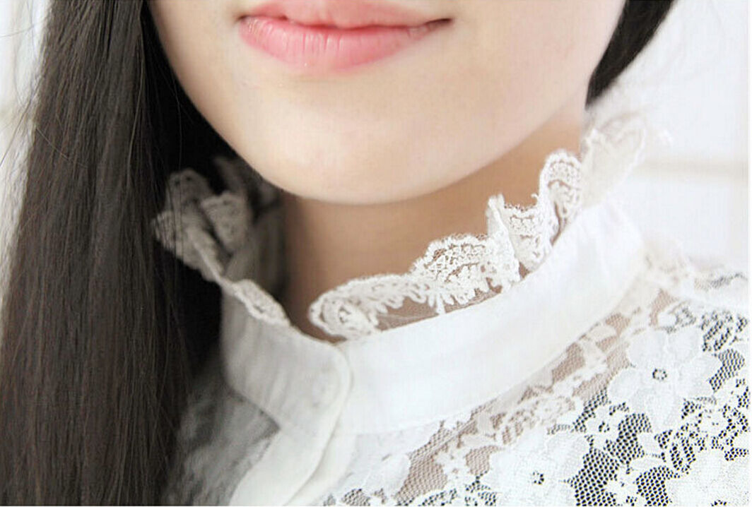 Choker Necklace Unisex Women Peter Pan Detachable Lapel Shirt Fake False Collar