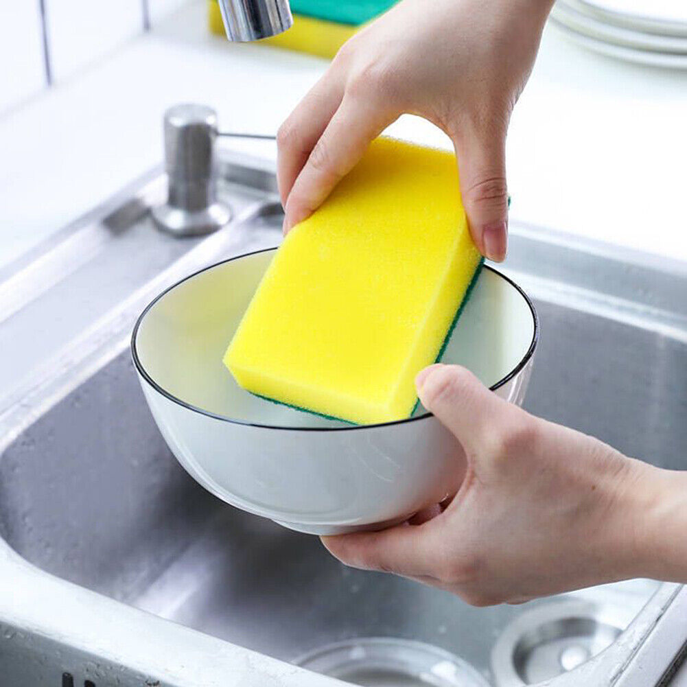 10~20PCS Sponge Eraser Cleaning Pads Dish Washing Stains Removing Kitchen