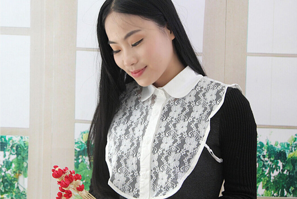 Choker Necklace Unisex Women Peter Pan Detachable Lapel Shirt Fake False Collar