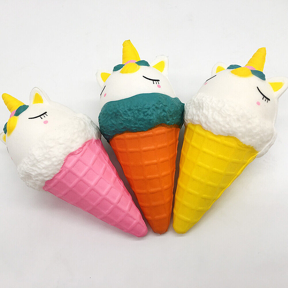 Jumbo Scented Icecream Unicorn Slow Rising Squishies Squeeze Stress Relieve Toys