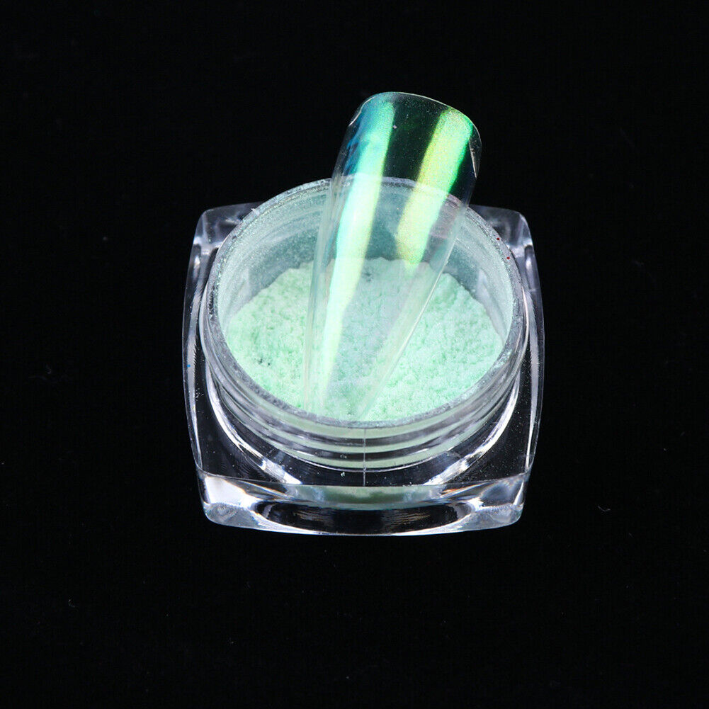 US Glitter Holographic Mirror Nail Art Powder Ultra-thin Aurora Mermaid Pigment