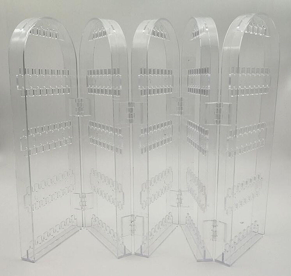 Jewelry Hanger Foldable Acrylic Earring Organizer Necklace Holder Bracelet Displ