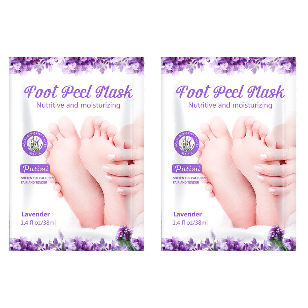 US 2-4 Pairs Foot Peeling Mask Baby Soft Cracked Heels Remove Dead Skin Calluses