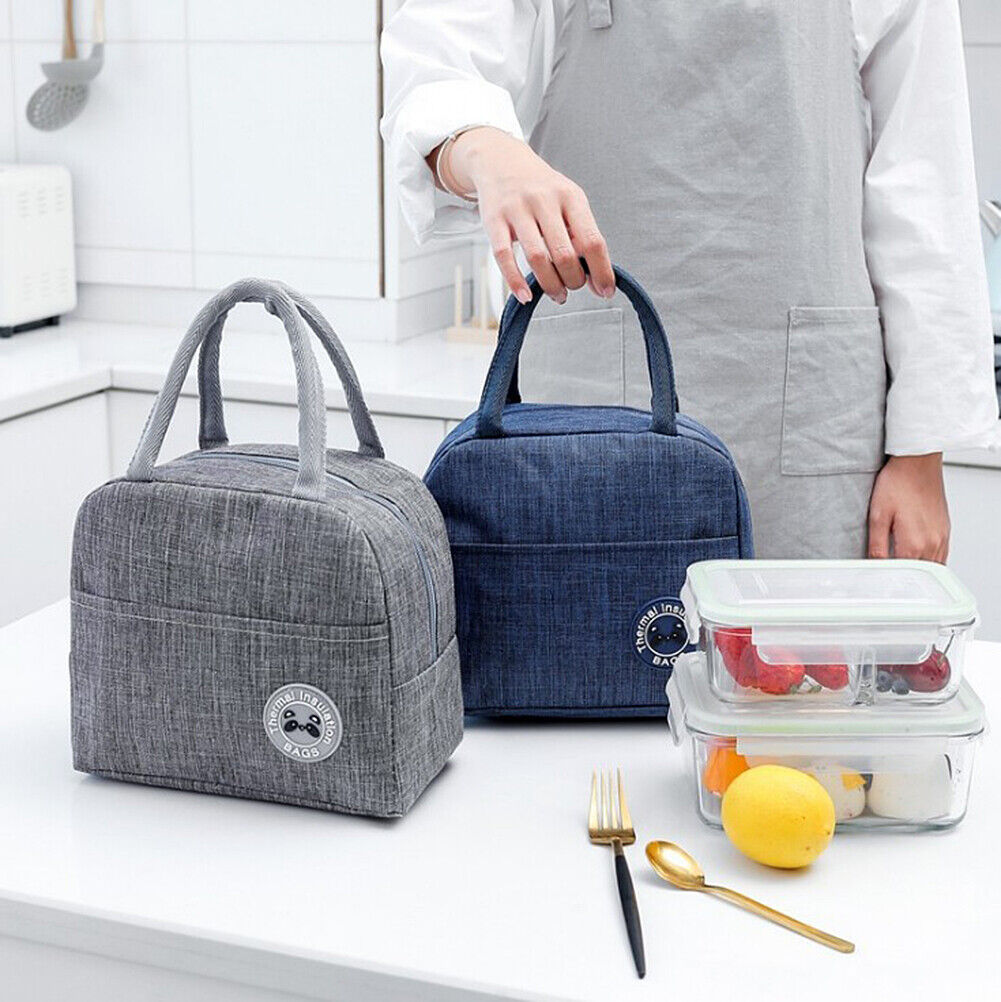 US Portable Insulated Lunch Bag Bento Box Cooler Tote for Kids Adult Men Women