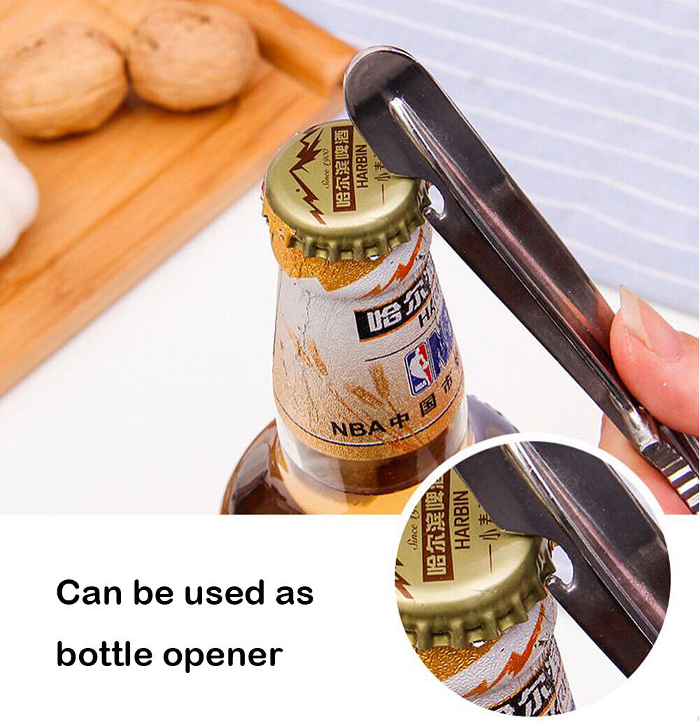 USA 4-in-1 Garlic Ginger Walnut Press Crusher Mincer Chop Squeeze Bottle Opener