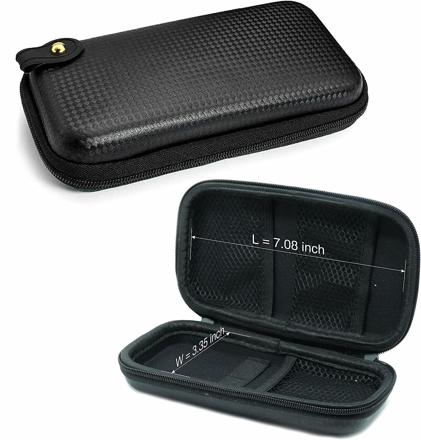 US 1-2 Pack Hard Shell Organizer Case Hard Drive USB Cable Charger Bag Travel