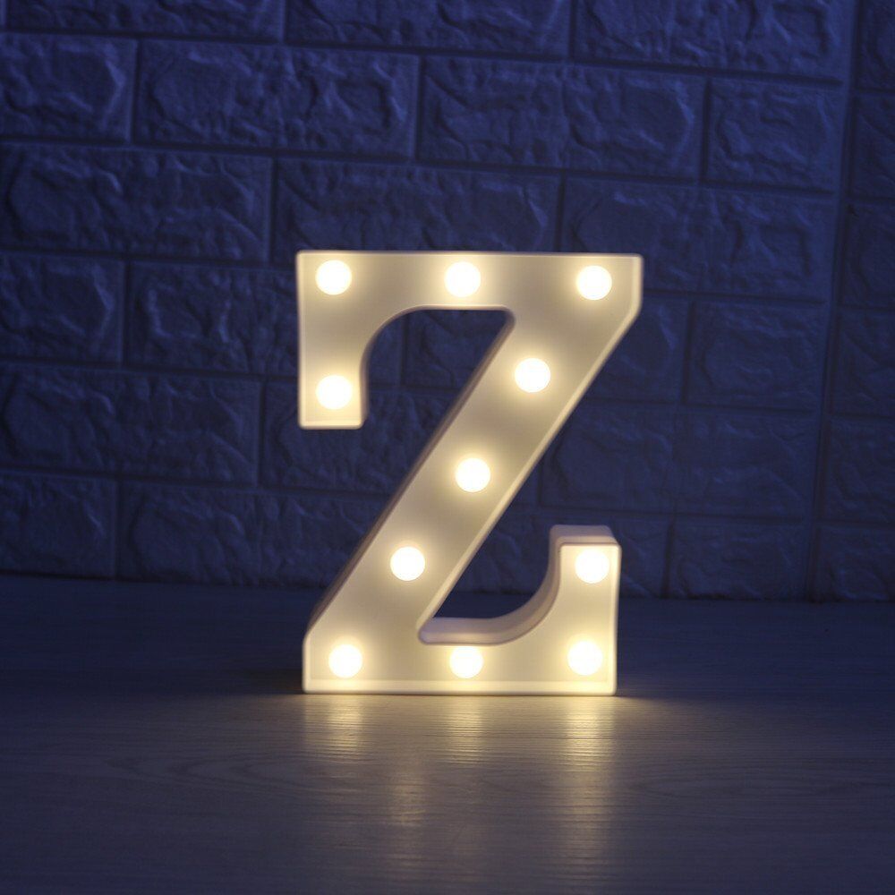 Light Up Letter LED Alphabet PlasticParty Sign Wedding Festival Stand Decoration