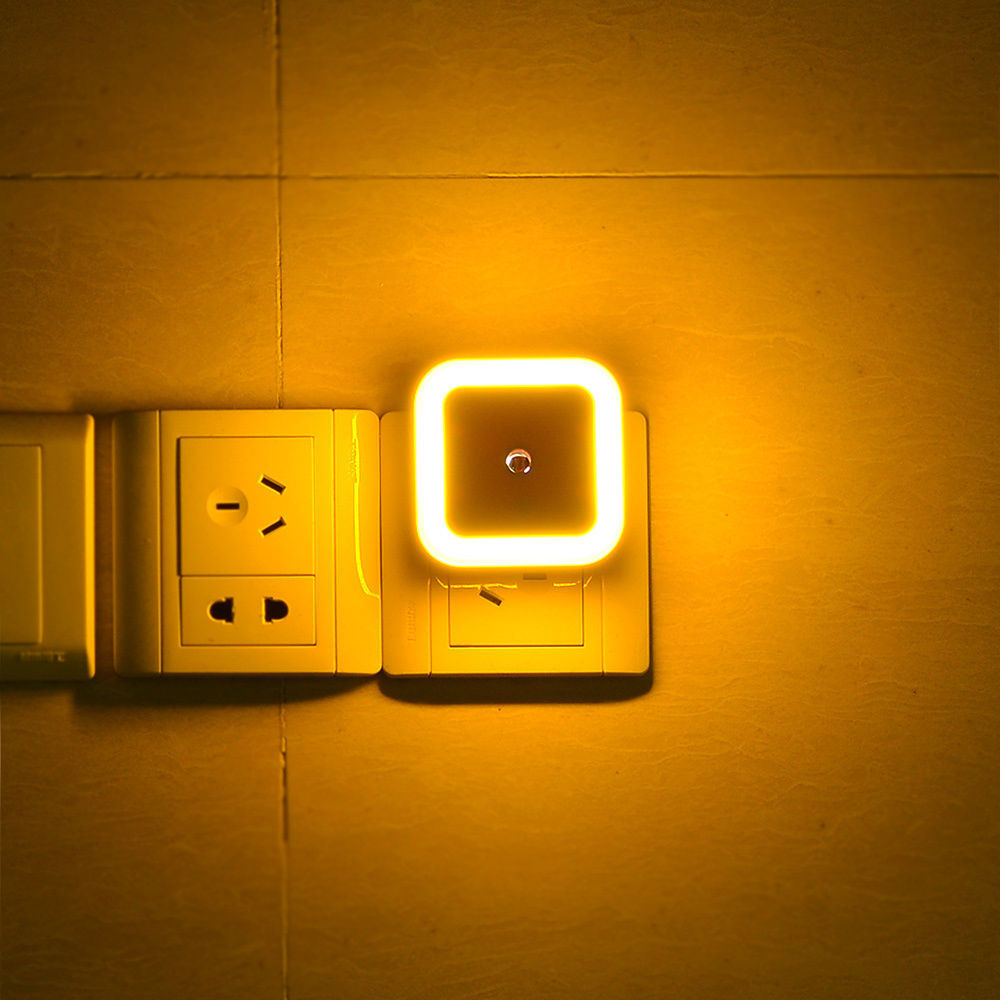4~8 PCS Auto LED Light Induction Sensor Control Bedside Night Light In Wall Lamp