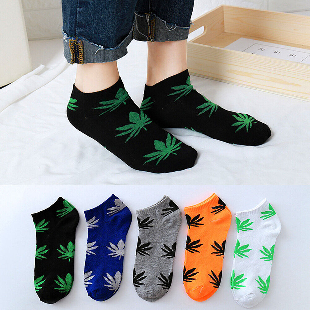 US 5 Pairs Men Women Low Cut Liner Multi Pattern Boat Socks Daisy Bear Stripes