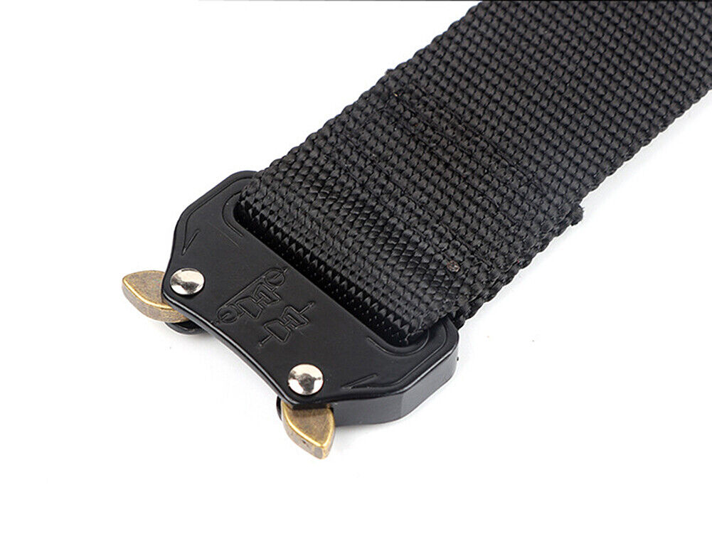 US Casual Military Tactical Belt Mens Army Combat Waistband Rescue Rigger Belts