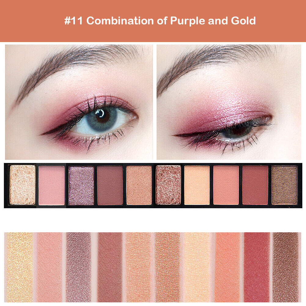 US 9-16 Colors Eyeshadow Palette Pigmented Shimmer Matte Glitter Holiday Gift