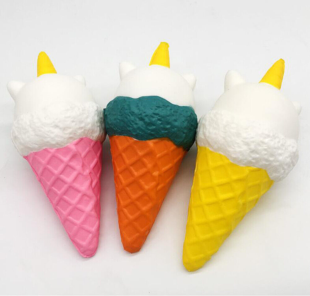 Jumbo Scented Icecream Unicorn Slow Rising Squishies Squeeze Stress Relieve Toys